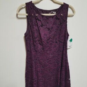 NWT Liz Claiborne lace sleeveless A-line dress, Size 8